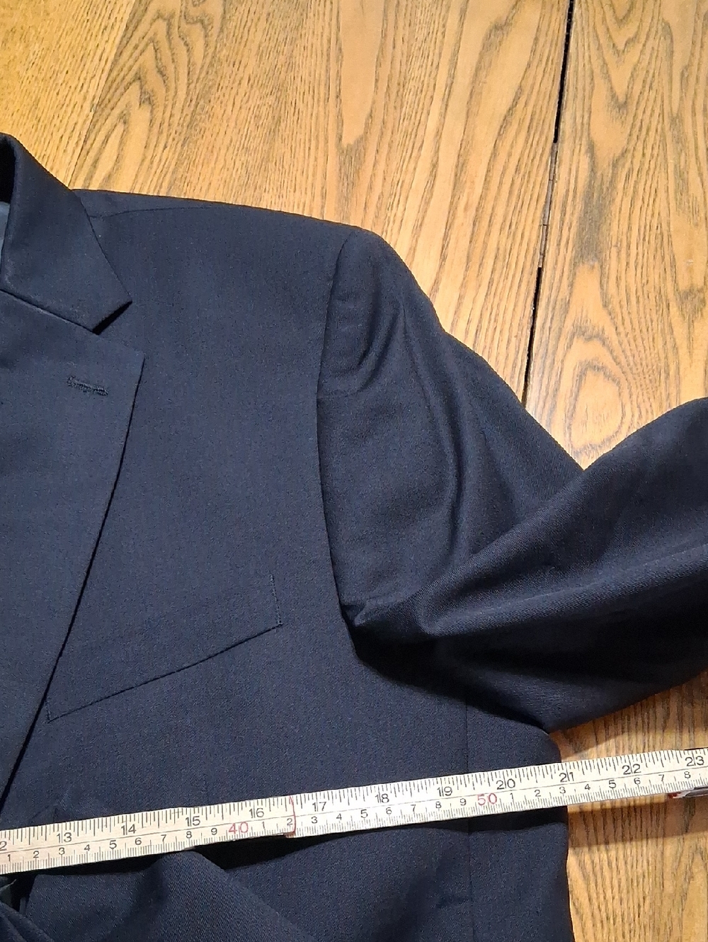 LAUREN RALPH LAUREN Mens BLAZER  42 BLACK Used 2 GOLD BUTTONS Coat - Picture 3 of 7